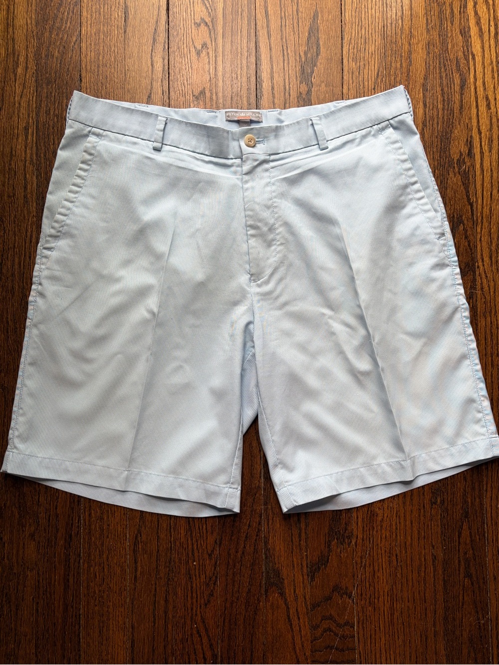 Peter Millar Light Blue Flat-Front Men’s Shorts